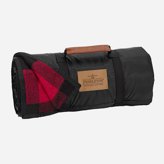 Pendleton Rob Roy Plaid Roll Up Wool Blanket Made In Oregon