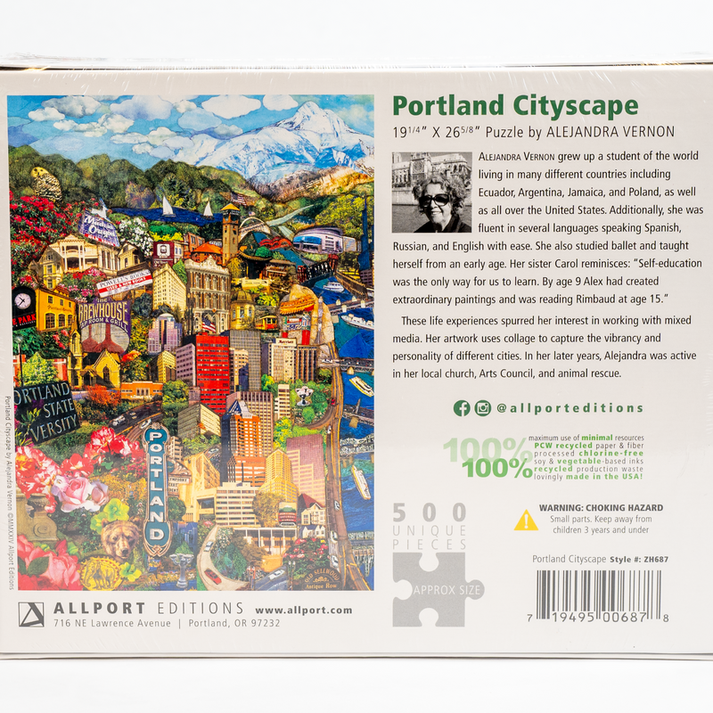 Load image into Gallery viewer, Portland Cityscape 500 Piece Puzzle
