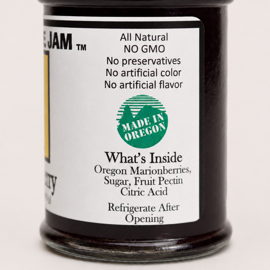 Big Foot Toe Jam Oregon Marionberry Jam, 2.5oz