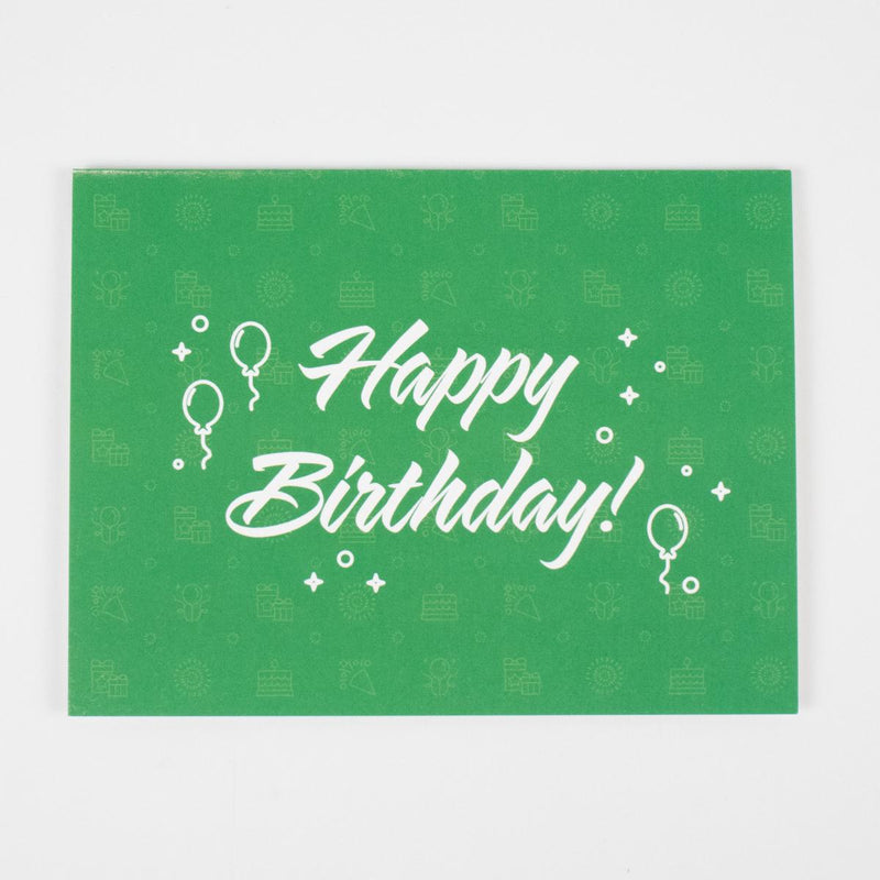 Load image into Gallery viewer, Green Happy Birthday Card
