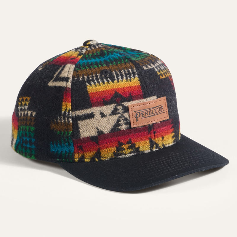 Load image into Gallery viewer, Pendleton Black Chief Joseph Wool Hat
