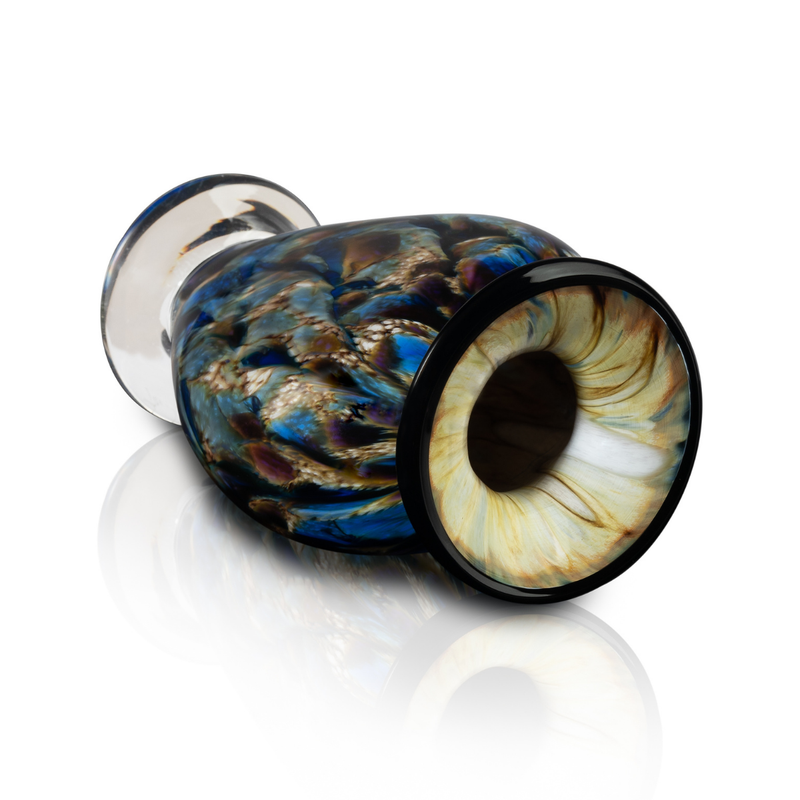 Load image into Gallery viewer, The Glass Forge Moonbeam Flat Vase, Small
