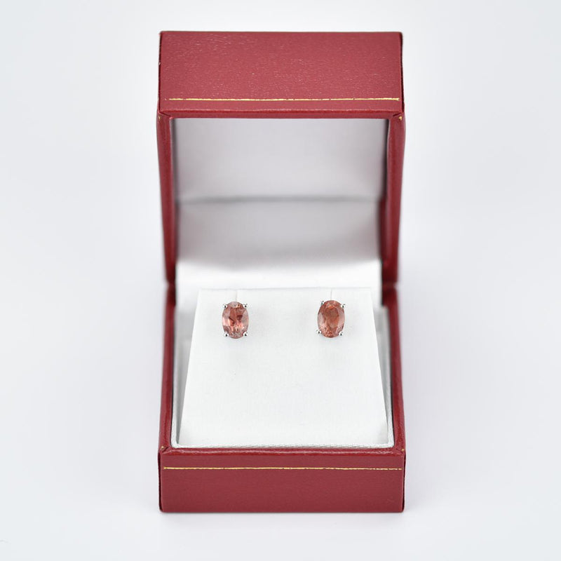 Load image into Gallery viewer, Desert Sun Gems Oval Sunstone Earrings

