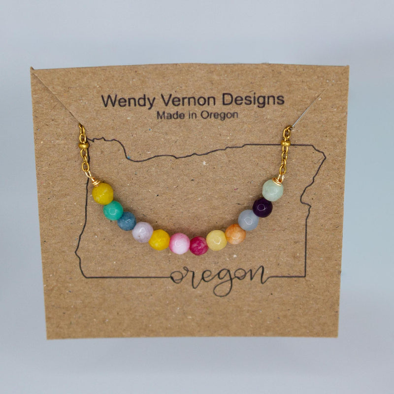 Load image into Gallery viewer, Rainbow Quartz Beaded Necklace
