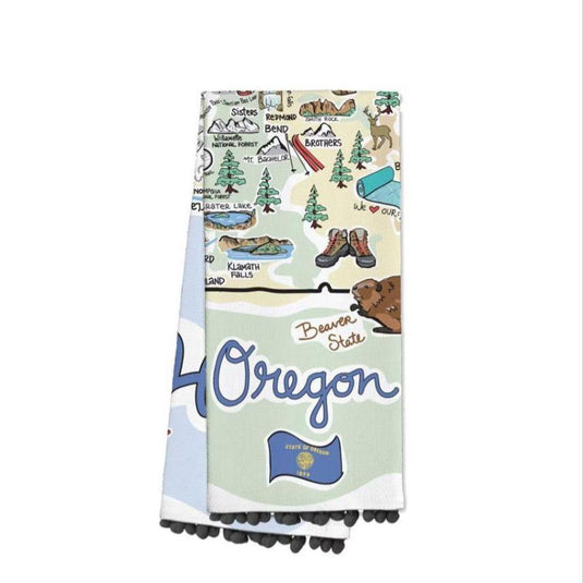 Dish towel Oregon beaver state