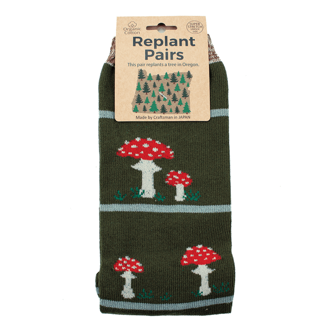 Replant Pairs Mushroom Socks