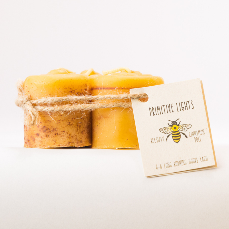 Load image into Gallery viewer, Primitive Lights Rolled Beeswax Votive Candle, Set of 3
