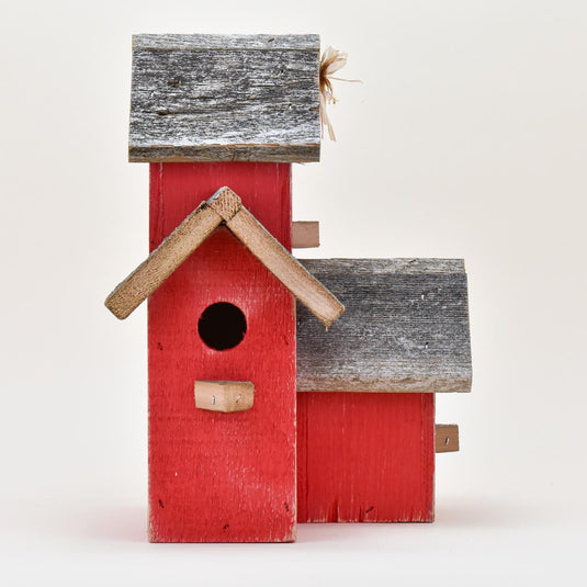 Foothills Wood Factory Reclaimed Wood Red Birdhouse Condo
