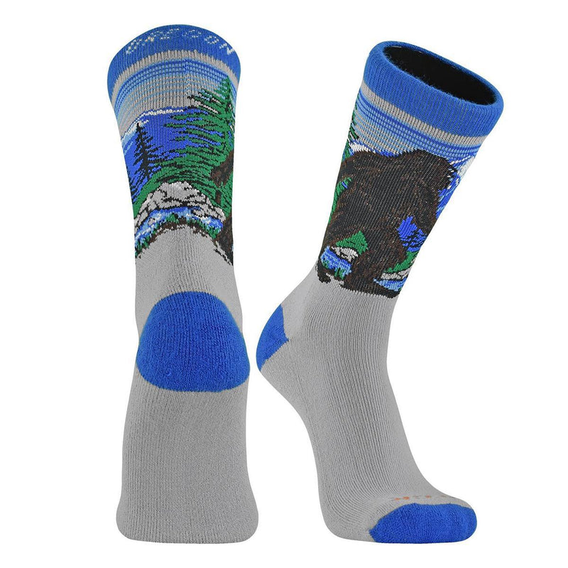 Load image into Gallery viewer, Twin City Knitting Bigfoot Oregon Crew Socks

