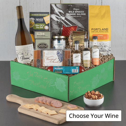 Exquisite Edibles Chardonnay Gift Basket