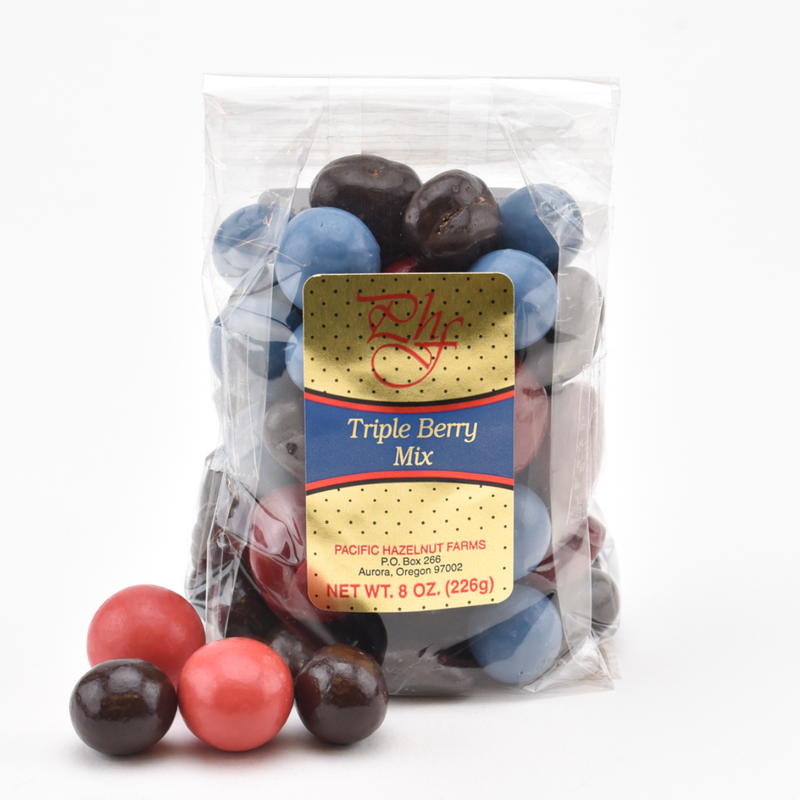 Load image into Gallery viewer, Pacific Hazelnut Farms Chocolate Triple Berry Mix, 8oz.
