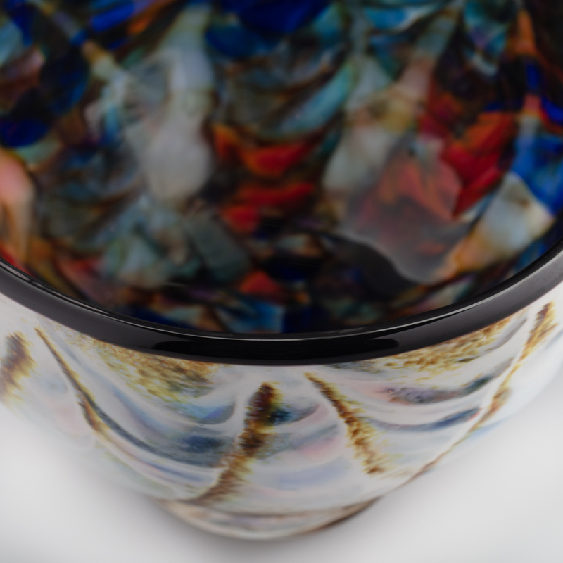 Load image into Gallery viewer, The Glass Forge Blue Sunrise Bowl, Small
