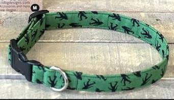 Chasin Tails Dog Collar Bigfoot Green