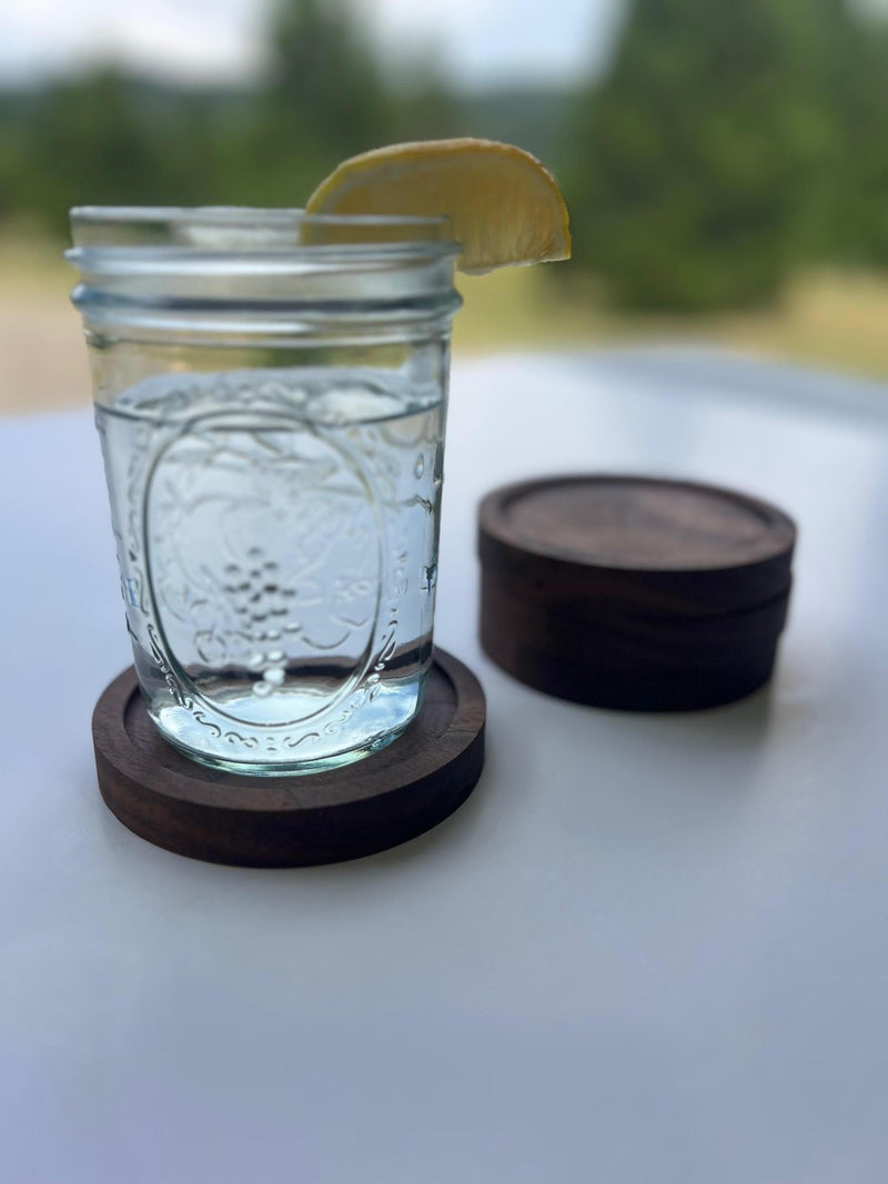 Load image into Gallery viewer, Eastern Black Walnut Coaster Set, 4 Pack
