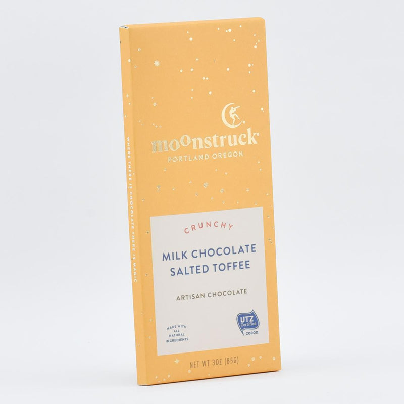 Load image into Gallery viewer, Moonstruck Milk Chocolate Salted Toffee Bar

