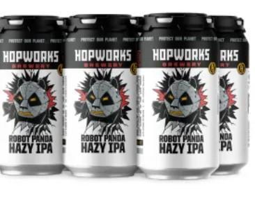 Hopworks Robot Panda Hazy IPA 12oz