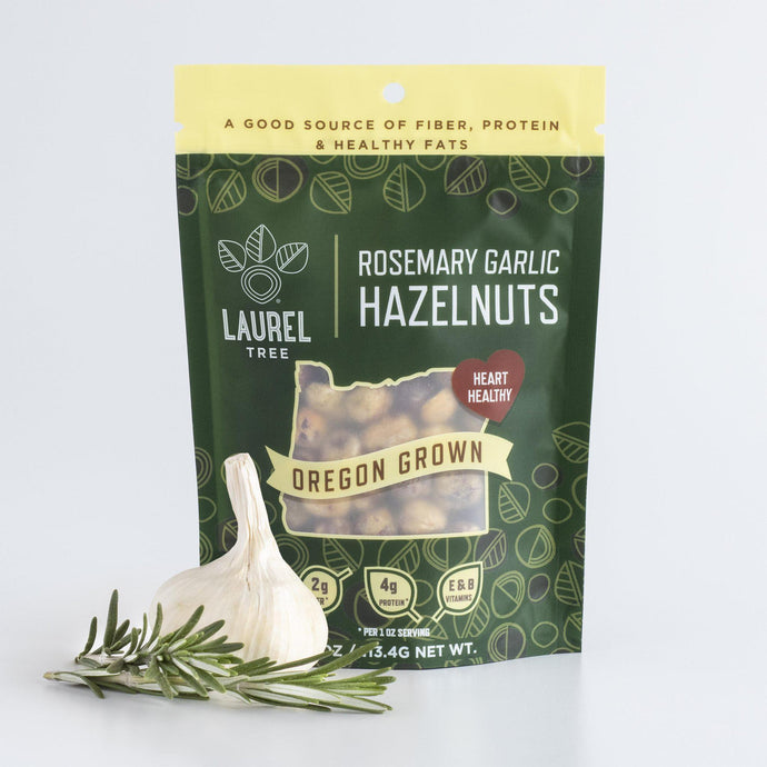 Laurel Foods Rosemary Garlic Hazelnuts, 4oz.