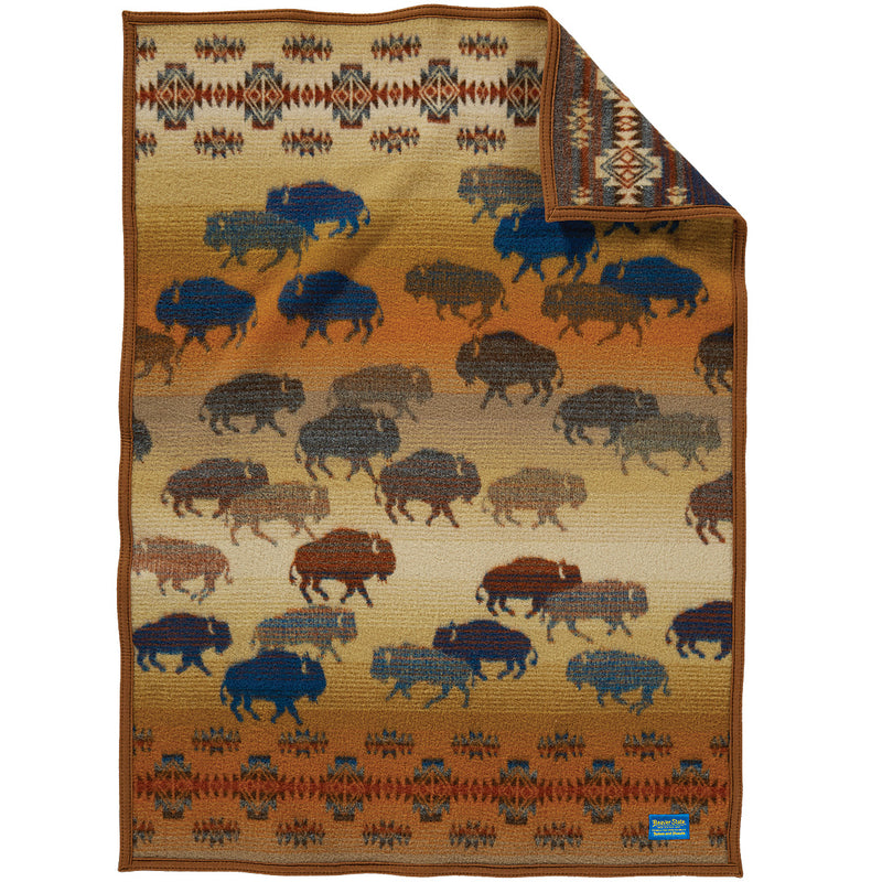 Load image into Gallery viewer, Pendleton Prairie Rush Hour Wool Baby Blanket, Crib
