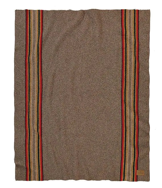 Load image into Gallery viewer, Pendleton Yakima Camp Mineral Umber Wool Blanket, Throw
