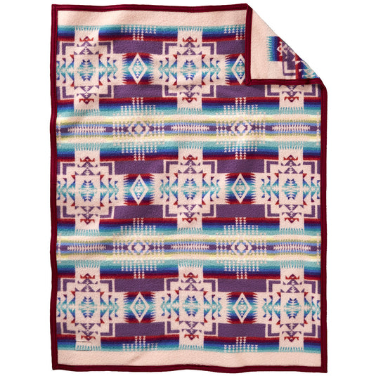 Pendleton Chief Joseph Pink Muchacho Wool Baby Blanket | Made In Oregon