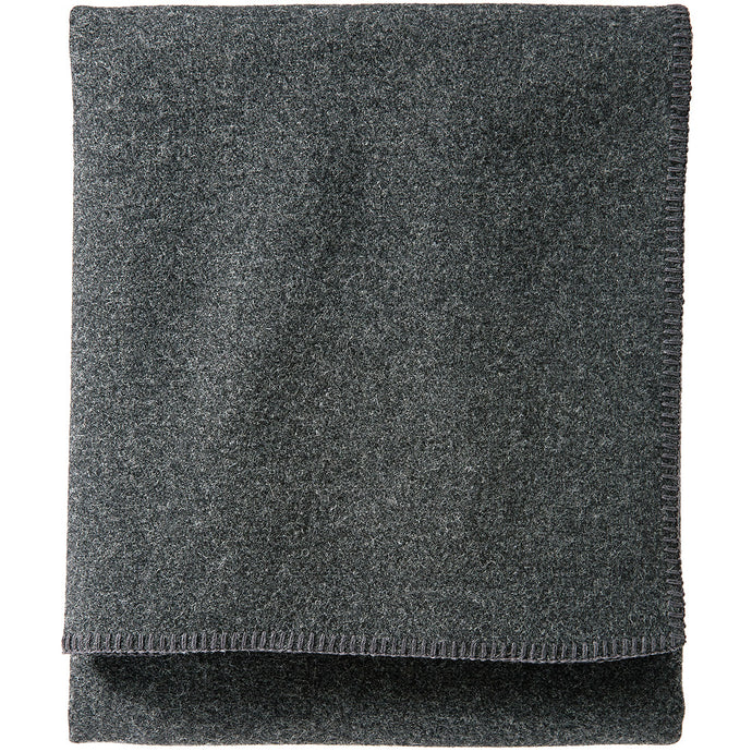 Pendleton Eco-Wise Washable Charcoal Wool Blanket, Twin