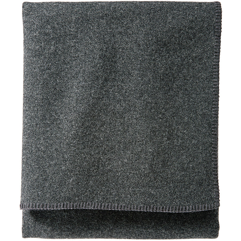 Load image into Gallery viewer, Pendleton Eco-Wise Washable Charcoal Wool Blanket, Twin
