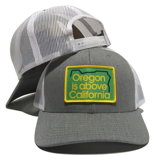 Grafletics Oregon Is Above California snapback hat.