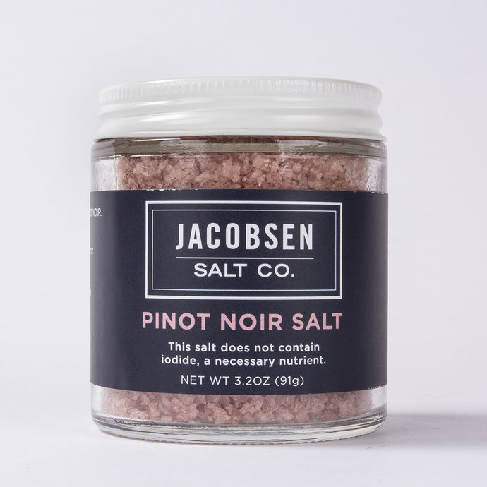 Jacobsen Salt Co. Infused Pinot Noir Salt,  3.2oz.