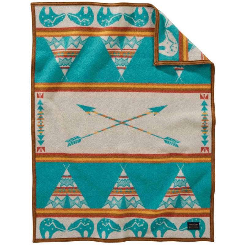 Load image into Gallery viewer, Pendleton Star Guardian Muchacho Wool Baby Blanket Front
