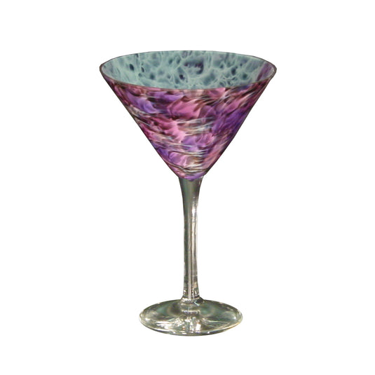 Martini Glass in Pink and Purple
