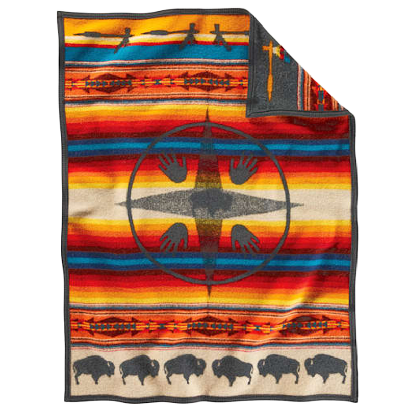 Load image into Gallery viewer, Pendleton Big Medicine Muchacho Baby Blanket Back
