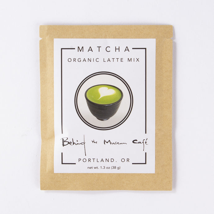 Behind the Museum Cafe Matcha Organic Latte Mix, 1.3oz.