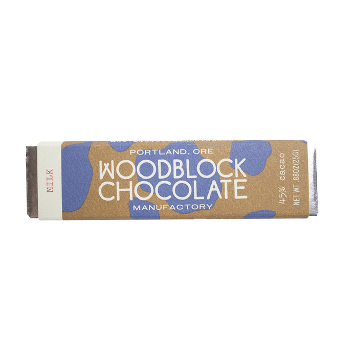 Woodblock Milk Chocolate Bar
