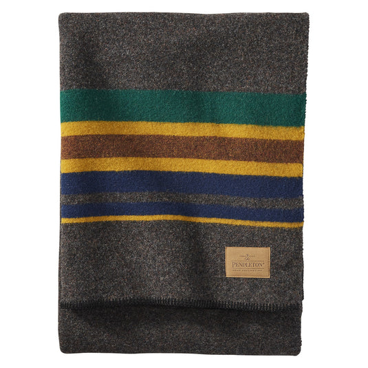 Pendleton Yakima Camp Oxford Wool Blanket, Queen