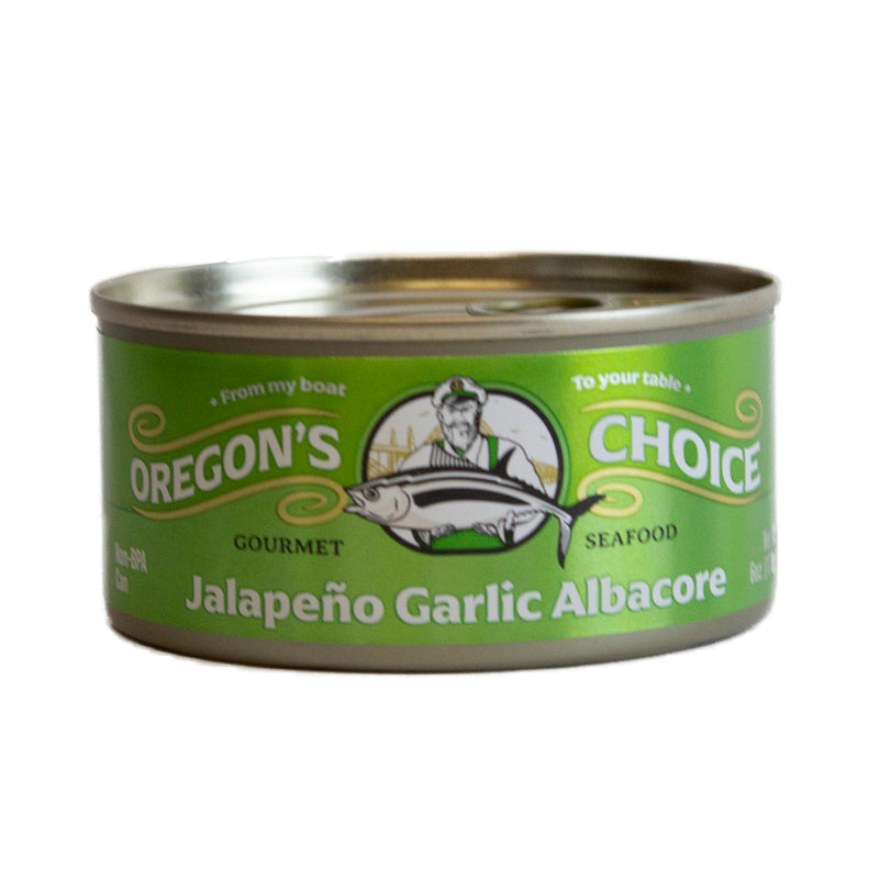 Load image into Gallery viewer, Oregon&#39;s Choice Jalapeño Garlic Albacore Tuna, 6oz
