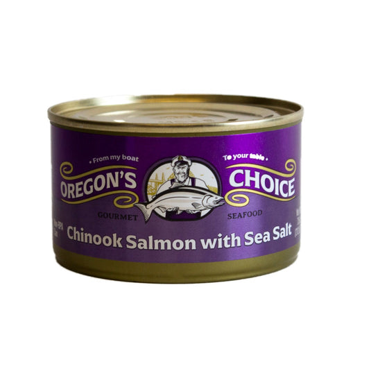 Oregon's Choice Royal Chinook Salmon with Sea Salt, 7.5oz