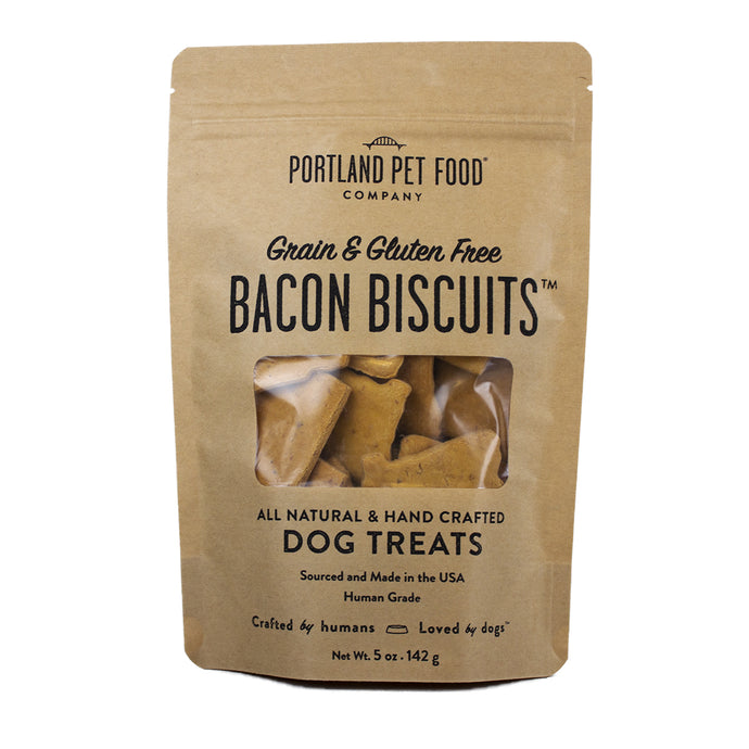 Portland Pet Food Company Gluten Free Bacon Biscuit Dog Treats,  5oz.