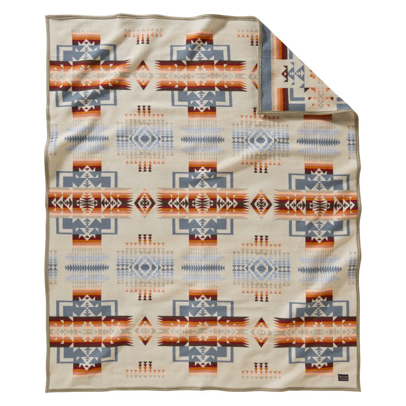 Load image into Gallery viewer, Pendleton Chief Joseph Rosewood Wool Blanket Queen Front

