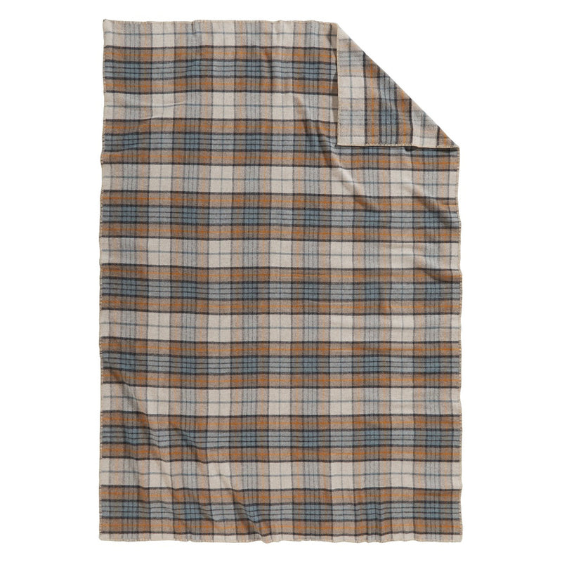 Load image into Gallery viewer, Pendleton Eco-Wise Plaid/Stripe Misty Ridge Blanket Front
