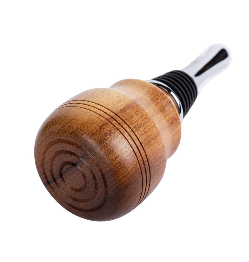Load image into Gallery viewer, Canyon River Wood Wine Stopper Myrtlewood Groove
