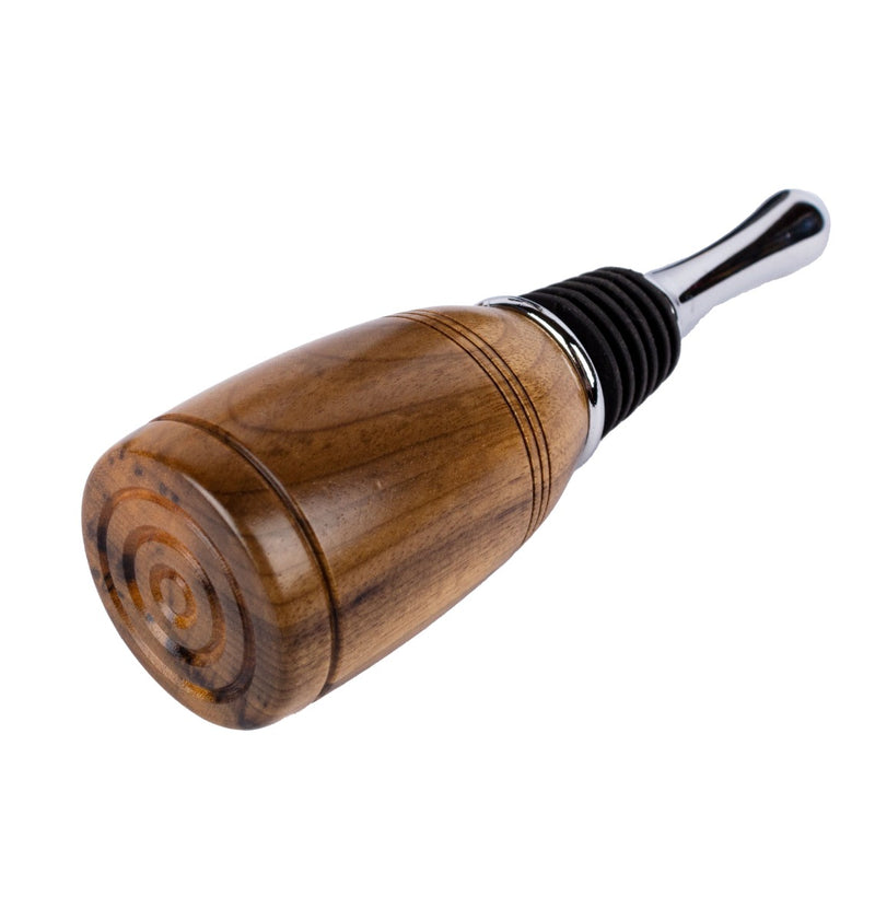 Load image into Gallery viewer, Canyon River Wood Wine Stopper Myrtlewood Taper
