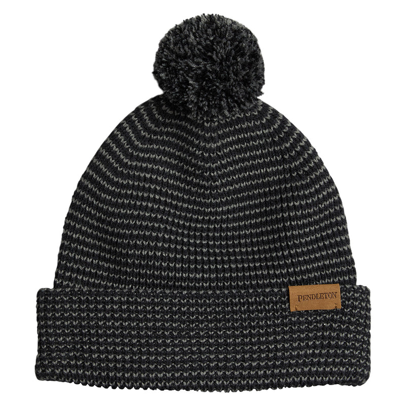 Load image into Gallery viewer, Pendleton Black Knit Beanie
