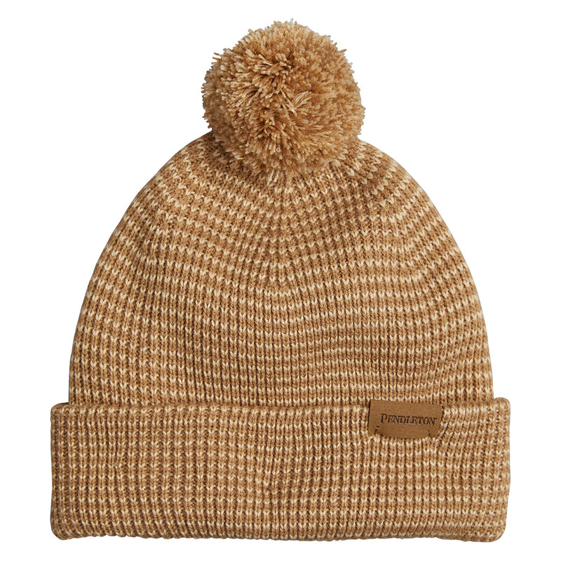 Load image into Gallery viewer, Pendleton Tan Knit Beanie
