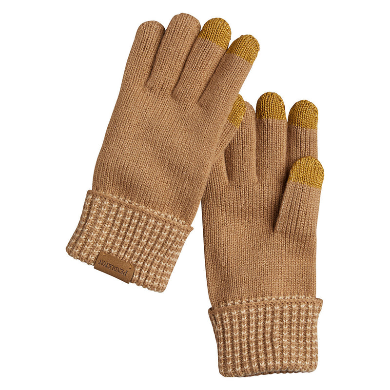 Load image into Gallery viewer, Pendleton Tan Knit Gloves
