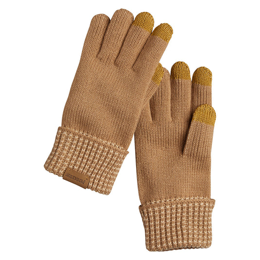 Pendleton Tan Knit Gloves