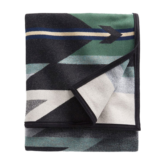 Pendleton Wyeth Trail Oxford Wool Blanket Queen Folded