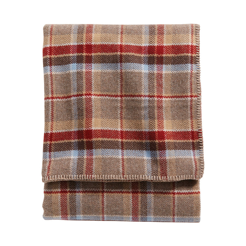 Load image into Gallery viewer, Pendleton Eco-Wise Red Jasper Washable Wool Blanket Twin Folded
