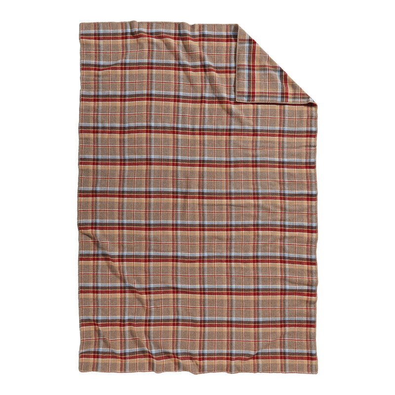 Load image into Gallery viewer, Pendleton Eco-Wise Red Jasper Washable Wool Blanket Twin Open
