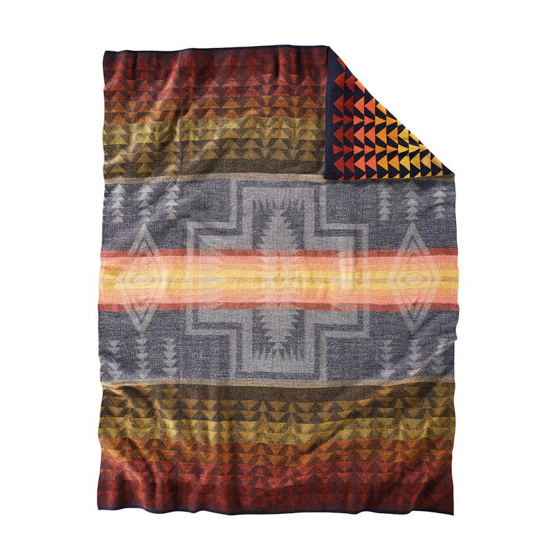 Pendleton Knit Harding Navy Jacquard Blanket, Throw
