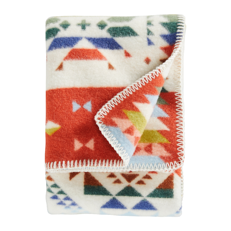 Load image into Gallery viewer, Pendleton Wild Blooms Muchacho Baby Blanket Folded
